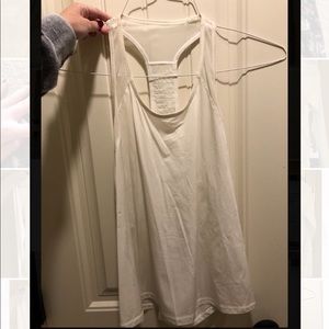 White mesh lululemon tank